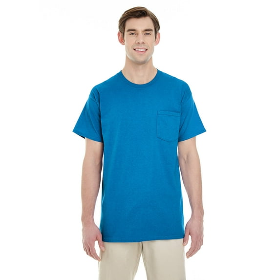GILDAN G530 ADULT HEAVY COTTON 5.3 OZ. POCKET T-SHIRT