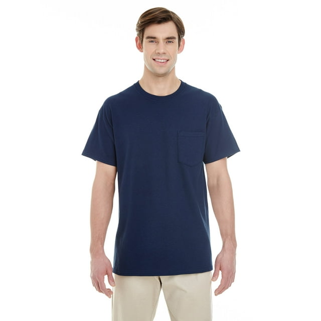 GILDAN G530 ADULT HEAVY COTTON 5.3 OZ. POCKET T-SHIRT