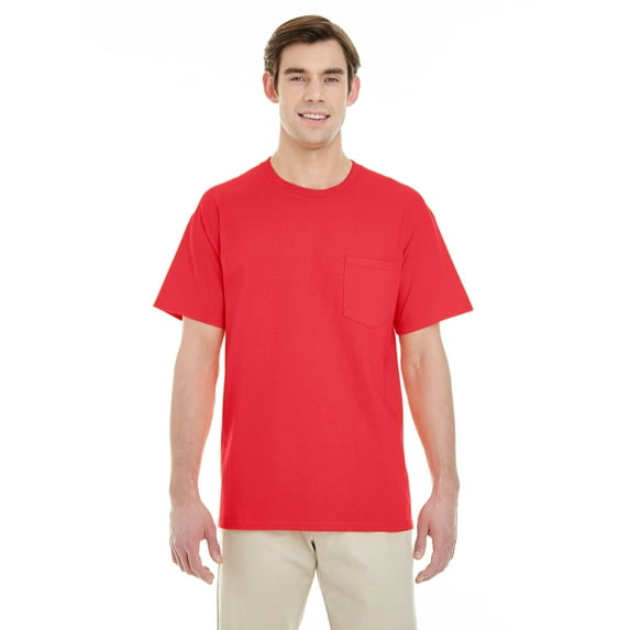 GILDAN G530 ADULT HEAVY COTTON 5.3 OZ. POCKET T-SHIRT
