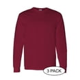 thumbnail image 1 of GILDAN G540 ADULT HEAVY COTTON 5.3 OZ. LONG-SLEEVE T-SHIRT, Cardinal Red, M, Pack Of 3, Mens T-Shirts, 1 of 3