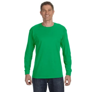 GILDAN G540 ADULT HEAVY COTTON 5.3 OZ. LONG-SLEEVE T-SHIRT, Irish Green, XL