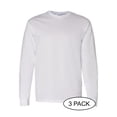 thumbnail image 1 of GILDAN G540 ADULT HEAVY COTTON 5.3 OZ. LONG-SLEEVE T-SHIRT, White, L, Pack Of 3, Mens Workout Shirts, 1 of 3