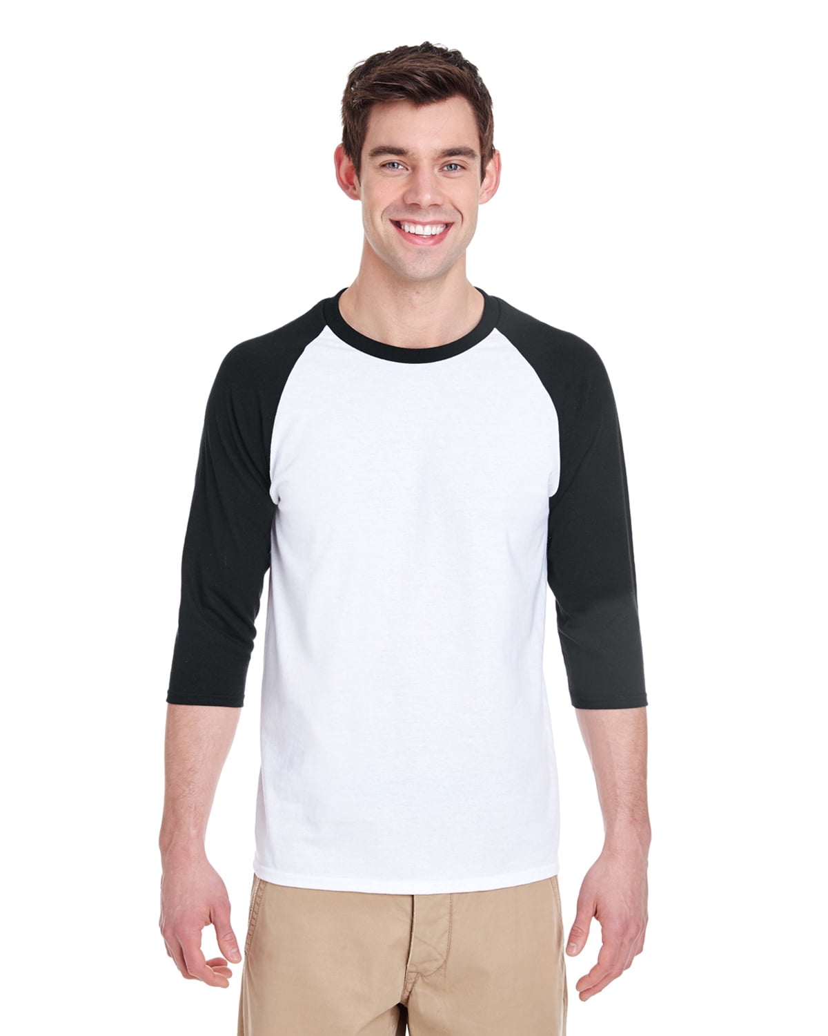 Gildan Heavy Cotton Adult 3/4 Raglan Tee - Walmart.com