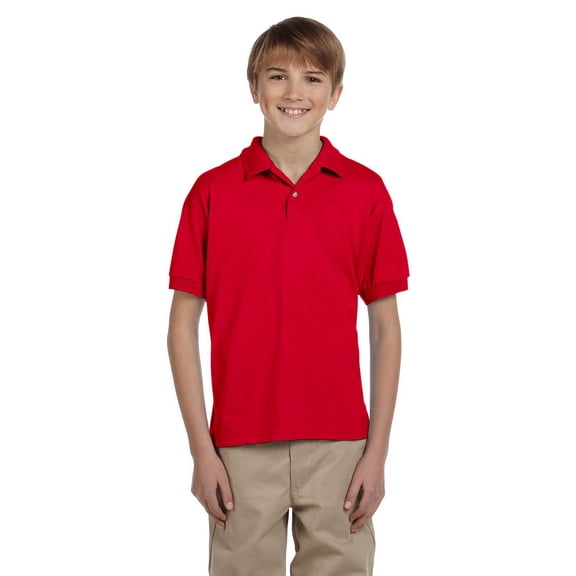 GILDAN G880B YOUTH 6 OZ., 50/50 JERSEY POLO
