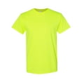 thumbnail image 1 of GILDAN Hi Vis Safety Green T-Shirt, 5XL Size - Short Sleeve, Crew Neck High Visibility Work Safety Shirt, 5.3 oz., 1 of 6
