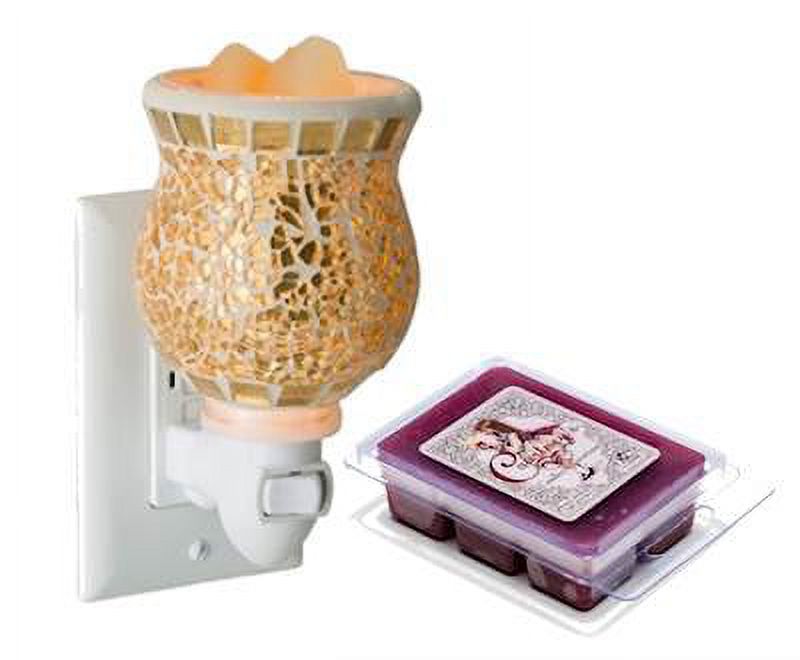 GILDED Glass Pluggable Fragrance Warmer Gift Set with Courtneys Wax