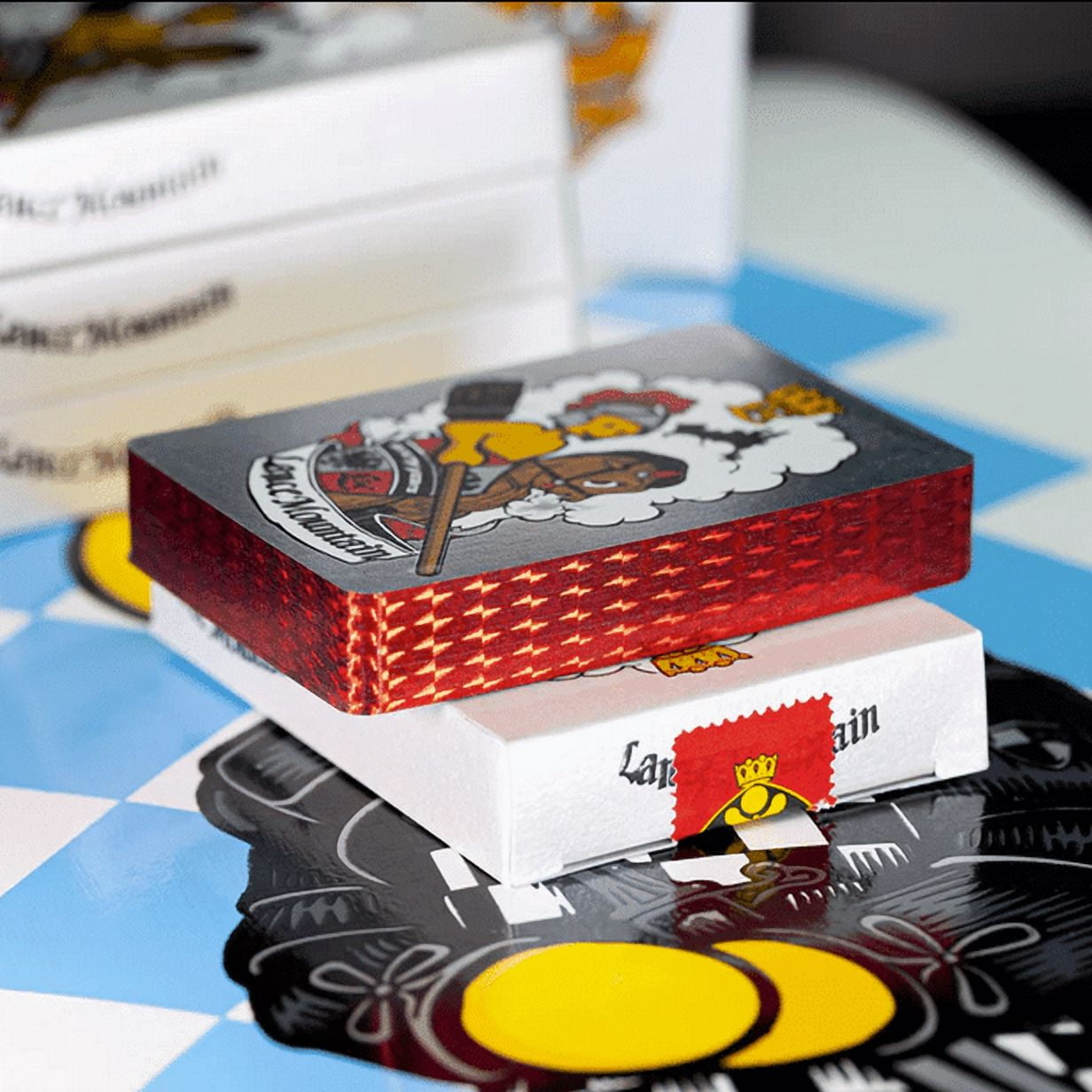 GILDED LANCE MOUNTAIN SILVER ANNIVERSARY DOUGHBOY PLAYING CARDS Red-Fulton