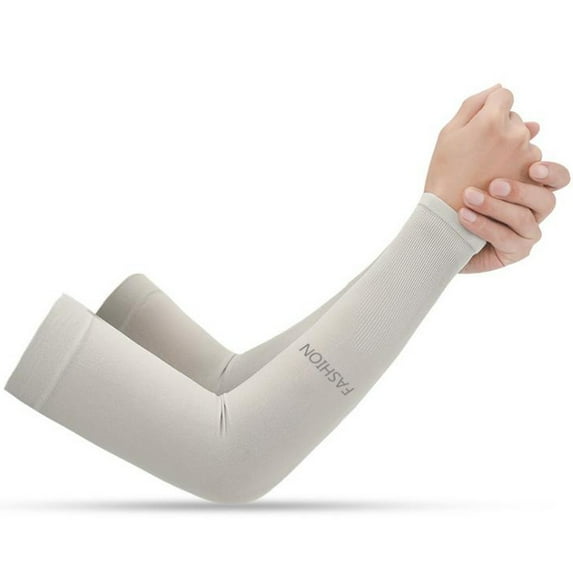 GILIGEGE 1 Pairs Cooling Arm Sleeves Uv Protection Sleeves Protective Arm Sleeve Sun Protection Sleeve for Men Women Uni Sport Arm Sleeves Gloverssun Basketball Riding Sleeve Grey One Size