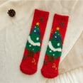 thumbnail image 1 of GILIGEGE 1Pairs Christmas Socks Fuzzy Christmas Socks Colorful Warm Fluffy Slipper Socks for Women Fuzzy Socks Teen Slipper Cozy Winter Fluffy Comfy And Warm Cabin Home Fleece Socks, 1 of 3