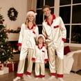 thumbnail image 1 of GILIGEGE 2026 Family Satin Christmas Pajamas Sets Silk Xmas Pjs Matching Sets Soft Sleepwear for Mens Womens Adults Gold L, 1 of 9
