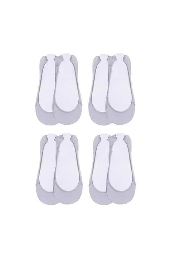 4 Pairs Women Ball of Foot Cushion Socks,Ultra Low Cut Liner Socks ,Thin No Show Socks,Cotton Non Slip Forefoot Padded, Invisible Breathable Footies, Half Foot Cushion Socks for Heels H