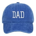 thumbnail image 1 of GILIGEGE Adult Cotton Blend Baseball Hat Low Crown Baseball Cap Soccer Baseball Cap Distressed Retro Baseball Cap Cooling Thin Breathable Soft Washed Hat Unisex Baseball Cap Dad Hat Dark Blue, 1 of 3