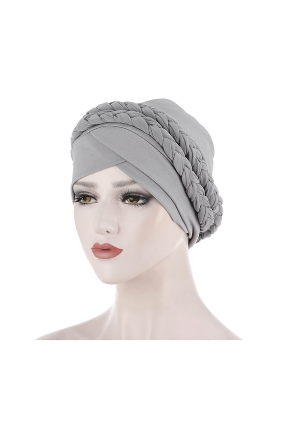 African Turban Hats for Women Cancer Chemo Beanies Cap Headwrap Beanie Hat Scarf Turban for Ladies Wrap Hat Cover Head Braid Turban Headwear Ethnic Pre-Tied Cap Caps