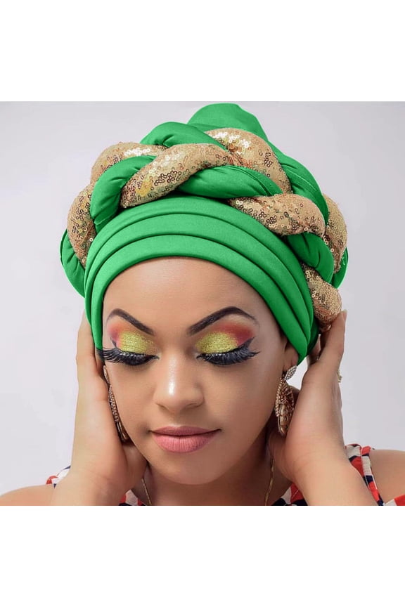 African Turban Head Wraps for Black Women Braided Twisted Turbans Hats Stretchy Cancer Chemo Muslim Cap Fashion Women Beading Braid Hat Muslim Cancer Wrap Cap Sleep Caps Satin Lined Bonnets