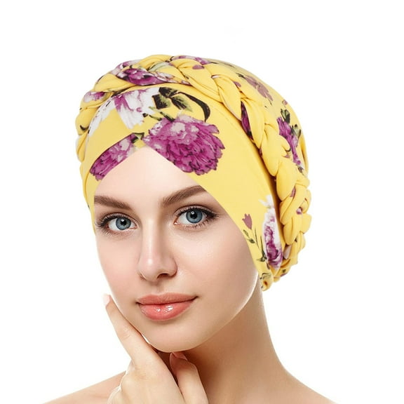 GILIGEGE African Turban for Women Knot Pre-Tied Bonnet Beanie Cap Headwrap,Cancer Chemo Beanies Bandana Headwrap Head Scarf Hijab Cap Head Braid Pre-Tied Hat Ethnic Headwear Wrap Baseball Caps