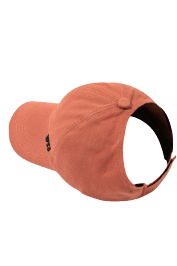 Backless Baseball Cap, Comfortable Fit Adjustable Hat for Ponytail Designs Fashion Breathable Running Hat Female Summer Sunshade Caps Horsetail Visors Hollow Solid Caps