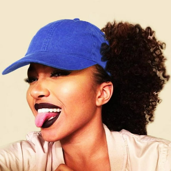 GILIGEGE Backless Washed Cotton Ponytail Cap Messy Bun Curly Hair Baseball Caps Women Solid Sunhat Cap Ponytail Washed Sports Sun Visor Running Hats Women Cap Outdoor Sunhat Baseball Cap Men Ponytail
