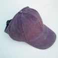 thumbnail image 1 of GILIGEGE Backless Washed Cotton Ponytail Cap Messy Bun Curly Hair Baseball Caps Women Solid Sunhat Cap Ponytail Washed Sports Sun Visor Running Hats Women Cap Outdoor Sunhat Baseball Cap Men Ponytail, 1 of 2