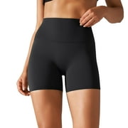GILIGEGE Biker Shorts for Women Seamless Tummy Control High Waisted Yoga Shorts Leggings Stretch Workout Gym Active Athletic Shorts