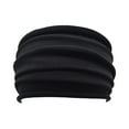 thumbnail image 1 of GILIGEGE Boho Headbands For Women Fashion Stretch Wide Hair Bands Knoted Turban Head Bands Yoga Running Sweatband Elastic Headband Stylish Wrap Headbands Hair Accessories for Teen Girls Black, 1 of 3