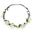 thumbnail image 1 of GILIGEGE Bridal Hair Wreath Women Girls Flower Headband Green Leaf Flower Crown for Wedding Festivals Ladies Flower Hair Head Festival Party Garland Wedding Beach Headband, 1 of 1