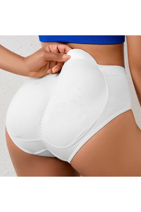 Butt Lifter Panties for Women Padded Underwear Seamless Booty Pads Enhancer Shapewear Butt Lifting Panty for Under Dresses Solid Color Detachable Hip Pad Peach Hip Shaping Underwear Pants