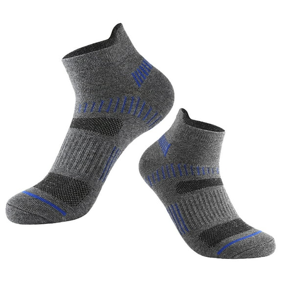 GILIGEGE Compression Socks for Women & Men Solid Color Mesh Sports Running Five Finger Toe Socks Breathable Cushioned Workout Socks Best for Athletic Running Cycling Nurse Daily Wear Dark Gray