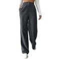 thumbnail image 1 of GILIGEGE Corduroy Pants for Women Winter Wide Leg Corduroy Pants with Pockets Warm Baggy Sweatpants High Waisted Straight Wide Leg Trousers Comfy Work Pants Soft Cozy Palazzo Teacher Pant Grey S, 1 of 6