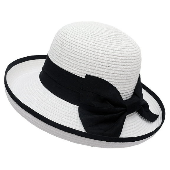 GILIGEGE Fascinators Hats for Women Church Derby Bowknot Easter Tea Party Hat Ladies Pillbox Dress Hats Straw Hats for Women Sun Protection Hat Sun Beach Summer Girls Womens Outdoor Baseball Caps