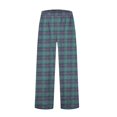 thumbnail image 1 of GILIGEGE Fluffy Flannel Pajama Pants Women Fuzzy Buffalo Plaid Pj Pants Comfy Loose Soft Plaid Pant Elastic Waist Sleep Pant Wide Leg Lounge Sleepwear with Pockets Green XXL, 1 of 5