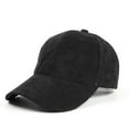 thumbnail image 1 of GILIGEGE Hats for Men Classic Low Profile Adjustable Strapback Cotton Dad Hats Baseball Caps for Men and Women Male Female Neutral Solid Caps Corduroy Hat Visors, 1 of 3