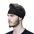 thumbnail image 1 of GILIGEGE Headbands for Men and Women Stretchy Non Slip Soft Cotton Cloth Hair Bands for Sports, Workout, Yoga and Running Summer Fashion Outdoor Sports Elastic Solid Color Hairband, 1 of 3