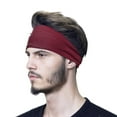 thumbnail image 1 of GILIGEGE Headbands for Men and Women Stretchy Non Slip Soft Cotton Cloth Hair Bands for Sports, Workout, Yoga and Running Summer Fashion Outdoor Sports Elastic Solid Color Hairband, 1 of 3
