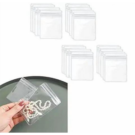 GILIGEGE Jewelry box 20 Portable Anti Tarnish Jewelry Bags Clear Jewelry Organizer Holder Jewelry Organizers And Storage For Rings Earrings Necklaces