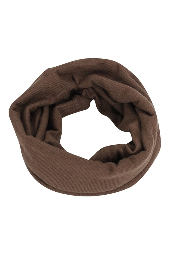 Knitted Loop Scarf Warmer Cold Weather Neck Gaiter Soft Chunky Scarf Winter Neck Warmer Gaiter for Men Women Face Mask for Men Fleece Neck Warmer Face Cover Winter Neck Scarf Coffee One Size