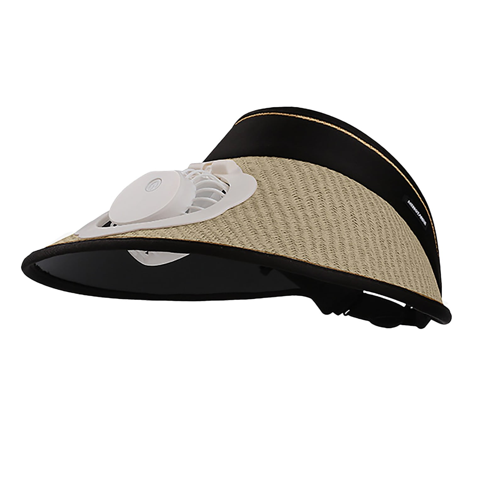GILIGEGE Large Area Sun Visor Hats With Fan Sun Visors With Elastic Buckle Sunvisors For Women