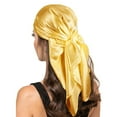 thumbnail image 1 of GILIGEGE Large Square Satin Head Scarf - Silk Hair Scarf Square Hair Bandanas Large Scarf Sleeping Head Wraps for Women Women Solid Satin Square Head Scarf Lightweight Neck Scarves Hair Neckerchief, 1 of 3
