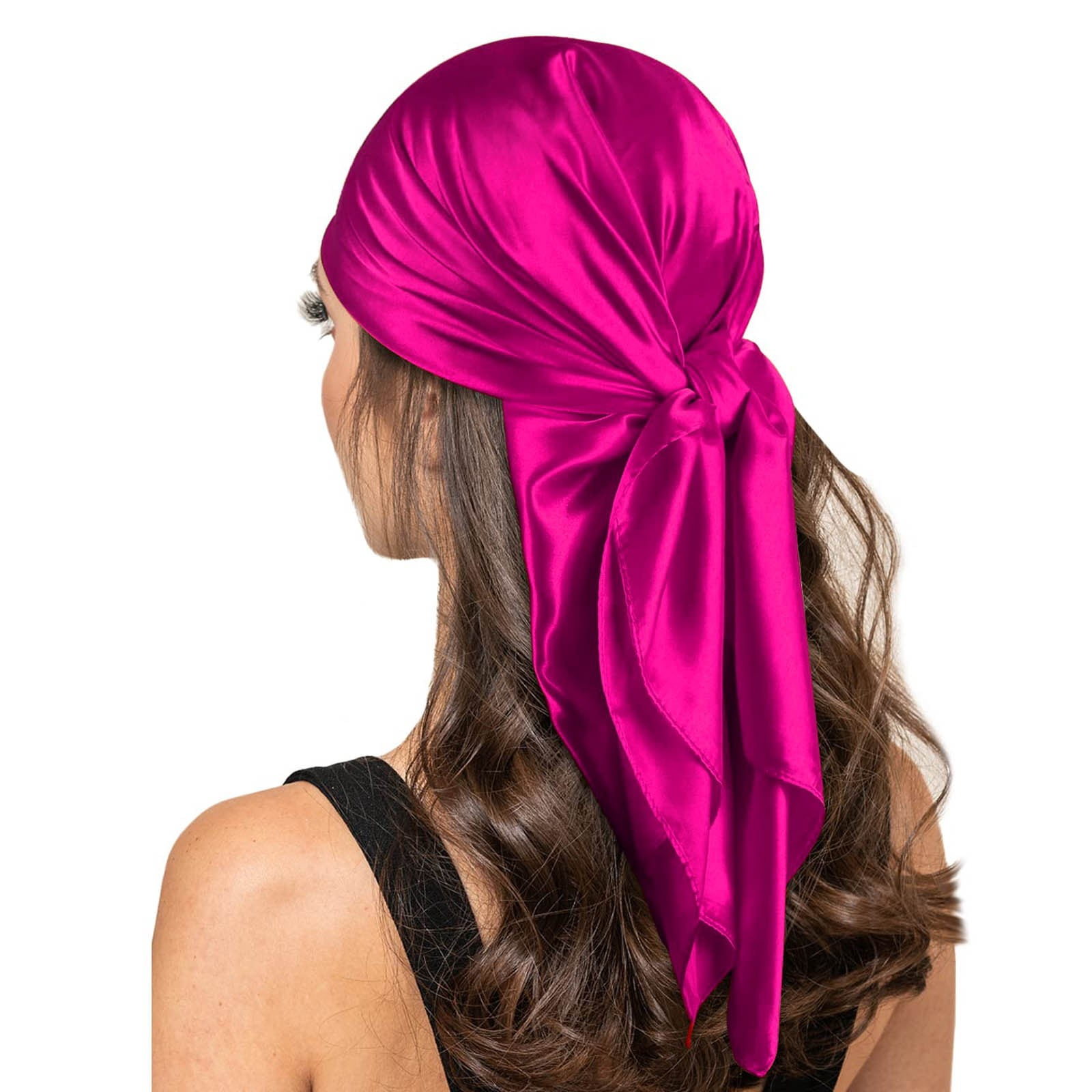 Hair turban wrap sleeping lounge shiny Satin Pink Durag Headwrap Amazon.com : HFRHTGY Adjustable Silk Satin Hair Bonnet for  main image 2