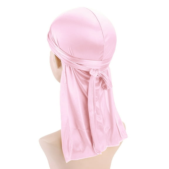 GILIGEGE Large Square Satin Head Scarf, Silk Shiny Solid Color Scarves, Sleeping Wraps for Women Hair Bandana Women's Foldable Color Headband Silky Hat Bundle with Long Stretchy Tail and Wide Straps