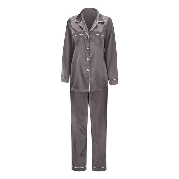 GILIGEGE Matching Family Christmas Pajamas Set, Silk Satin Long Sleeve Button Down Comfy Loungewear for Couples, Men, Women Christmas Pajamas for Family Matching Christmas Pajamas for Family