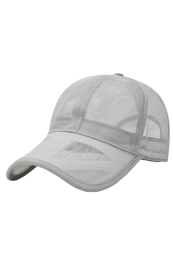 Men Women Summer Mesh Baseball Capunisex Baseball Cap Lightweight & Breathable Baseball Cap for Summer Outdoor Activities Golf Hats for Men Women Running Workouts Ladies Ponytail Cap White