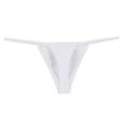 thumbnail image 1 of GILIGEGE Mens Underwear Seamless No Show Low Waist Mens Briefs Mens Underpants Waist Back Underwear G-String Low Briefs White 4Xl, 1 of 3