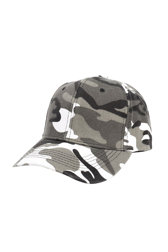 Mens Womens Army Military Baseball Cap Structured Baseball Cap with Adjustable Closure - Performance Loop Strap Solid Curved Visor Camouflage Hats for Hunting Fishing Outdoor Activities Grey