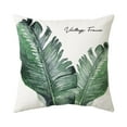 GILIGEGE Outdoor Waterproof Throw Pillow Covers 18x18 Inch Green Leaf
