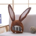 thumbnail image 1 of GILIGEGE Plush Fun Bunny Ears Hood Women Cute Rabbit Costume Hats Christmas Gift Warm Soft and Cozy for Photograph Christmas Easter Party Cosplay Halloween Brown One Size, 1 of 3