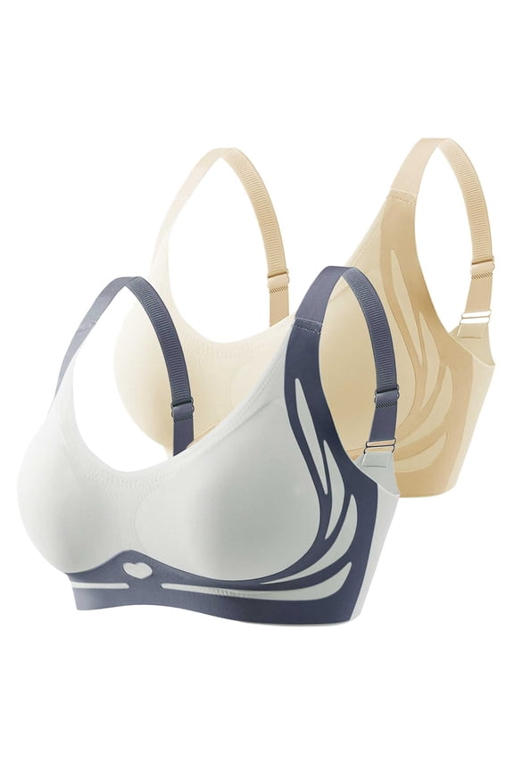 Push Up Bras for Women High Support No Underwire Wireless Bra Full Coverage Padded Support Bra for Lift Bralette Everyday Seamless Tshirt Bras Smoothing Bra Anti Sagging Bras Bra Comfy Bras