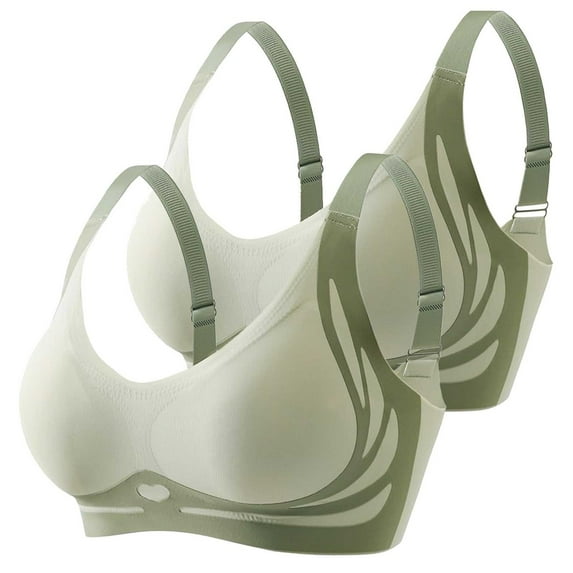 GILIGEGE Push Up Bras for Women High Support No Underwire Wireless Bra Full Coverage Padded Support Bra for Lift Bralette Everyday Seamless Tshirt Bras Smoothing Bra Anti Sagging Bras Bra Comfy Bras