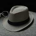 thumbnail image 1 of GILIGEGE Retro 1920s Jazz Hat for Men & Women, Classic Short Brim Fedora Trilby Cap, Stylish Bowler Hat with Ribbon Band, Soft Felt Construction, Casual Vintage Headwear for Party, Travel Daily Brown, 1 of 3