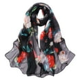 thumbnail image 1 of GILIGEGE Scarfs for Women Lightweight Print Floral Pattern Scarf Fashion Scarves Sunscreen Wraps Shawls Scarves Simulation Long Scarf Soft Wrap Shawl Printing Women Silk Fashion Scarf, 1 of 2