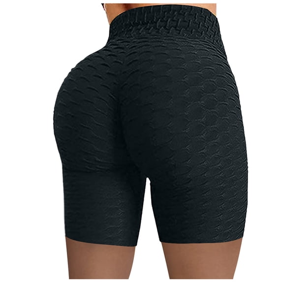 GILIGEGE Scrunch Butt Lifting Loose Anti Exposure Absorption Permeability Squat Proof Active Pant Tummy Control Yoga Pants 3D Compression Legging Black